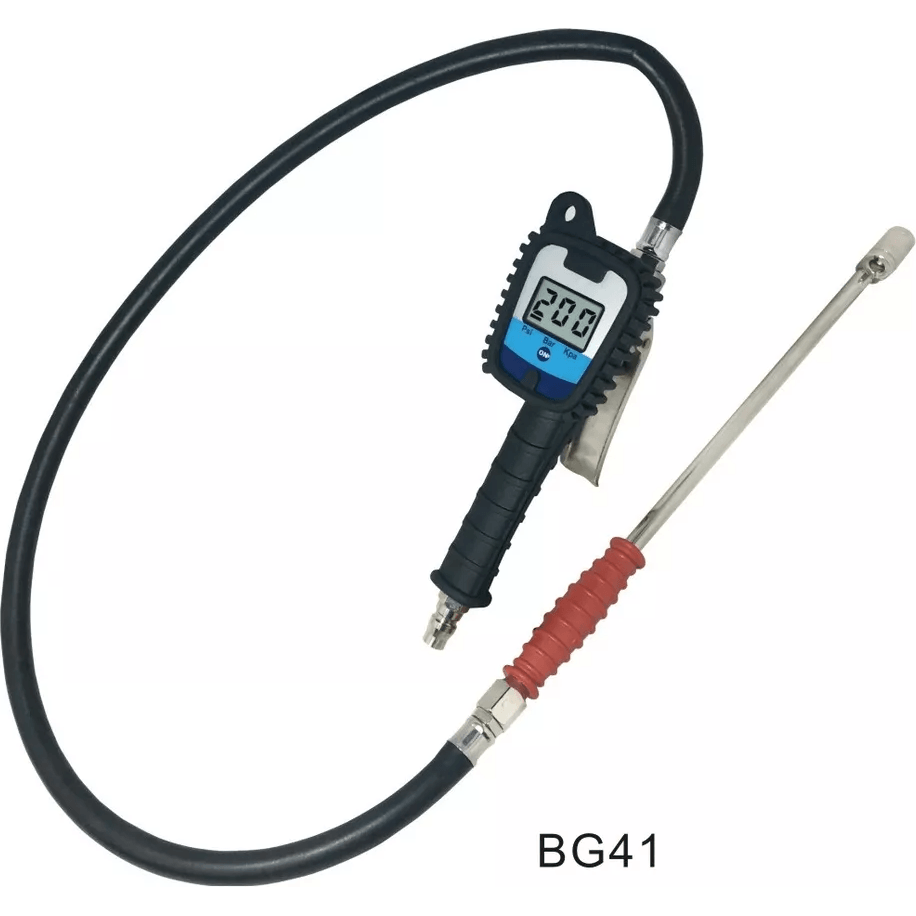 THB BG41 Digital Tire Pressure Gun with 85cm Rubber Tube & 12 THB BG41 Digital Tire Pressure Gun with 85cm Rubber Tube & 12